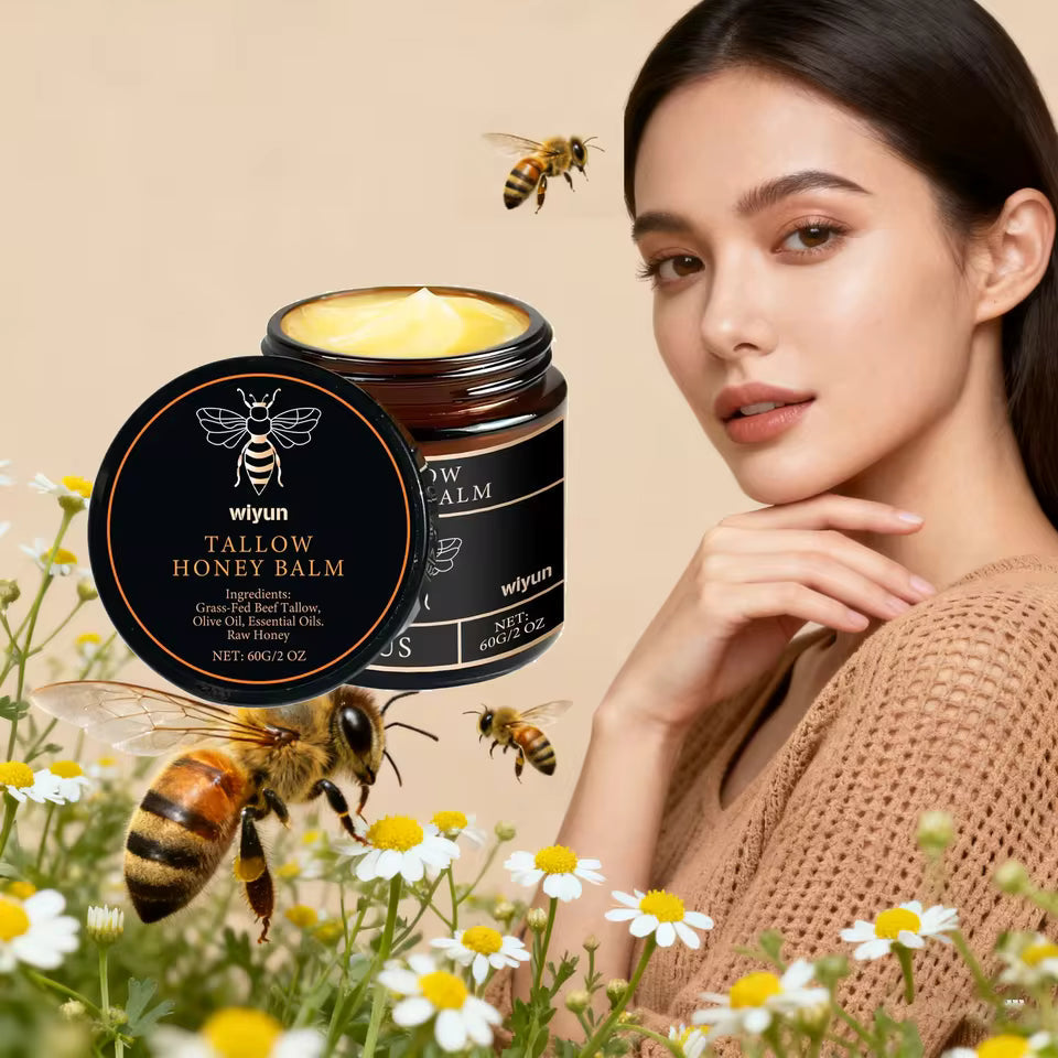 Tallow Honey Balm – Hydrating Glow Moisturizer for Face & Body