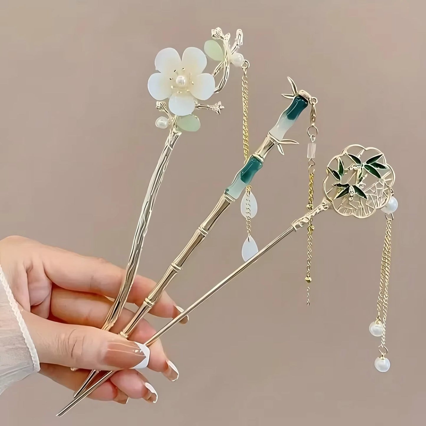 Chinese Tassel Hair Stick | Elegant Floral Hairpin & Hair Jewelry for Women