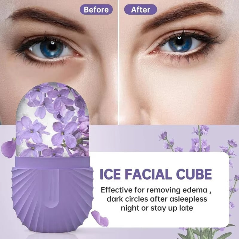 Ice Face Roller – Silicone Ice Mold for Facial Massage & Pore Tightening