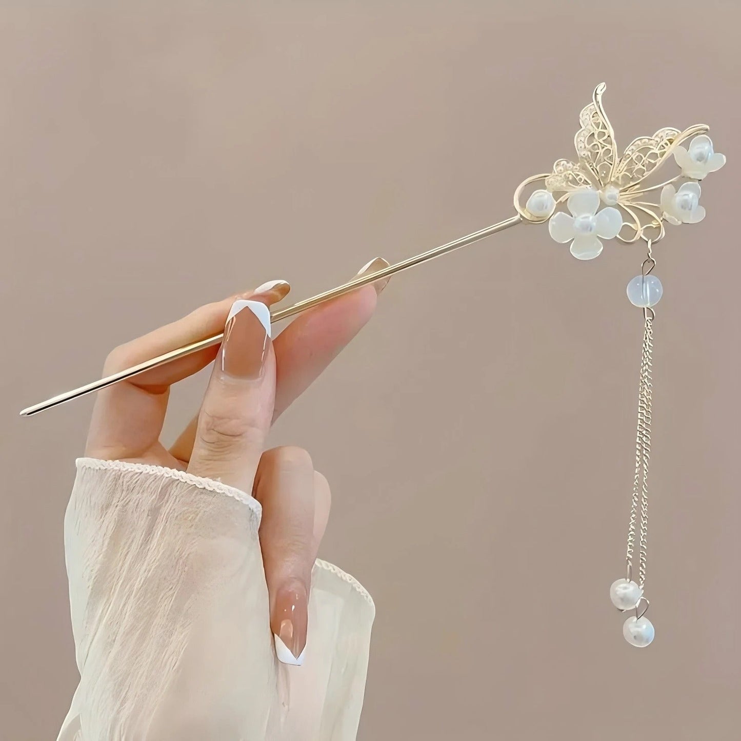 Chinese Tassel Hair Stick | Elegant Floral Hairpin & Hair Jewelry for Women