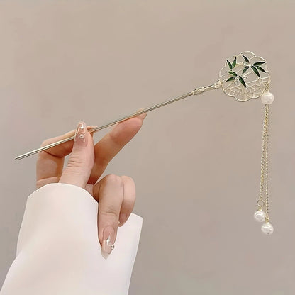 Chinese Tassel Hair Stick | Elegant Floral Hairpin & Hair Jewelry for Women