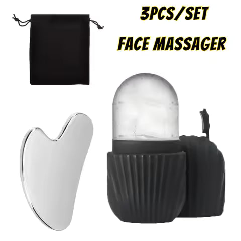 Ice Face Roller – Silicone Ice Mold for Facial Massage & Pore Tightening