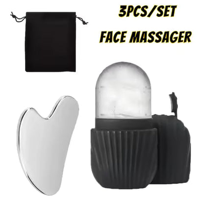 Ice Face Roller – Silicone Ice Mold for Facial Massage & Pore Tightening