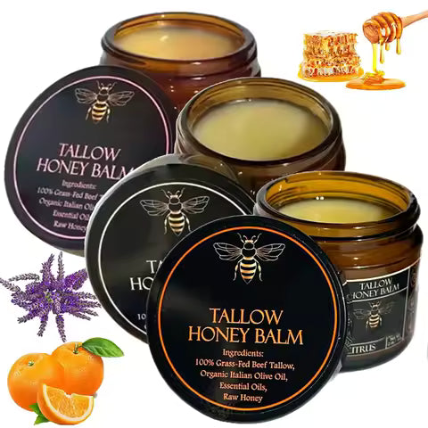 Tallow Honey Balm – Hydrating Glow Moisturizer for Face & Body